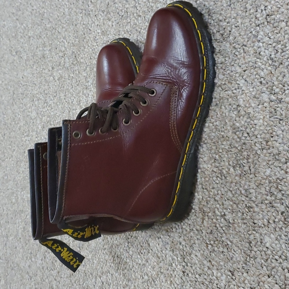 Dr. Martens Burgundy Ankle Boots